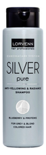 Lorvenn Нейтрализующий шампунь для седых, блондинистых, окрашенных или осветленных волос Chromacare System Silver Pure Anty-Yellowing & Radiance Shampoo