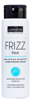 Увлажняющий крем-кондиционер для непослушных, вьющихся-окрашенных волос Chromacare System Frizz Free