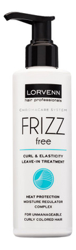 Увлажняющий лосьон для непослушных, вьющихся, окрашенных волос Chromacare System Fizz Free Leave In Treatment 200мл