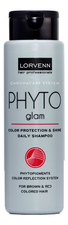 Lorvenn Шампунь защита и блеск цвета волос окрашенных в коричневый и красный цвет Chromacare System Phyto Glam Shampoo