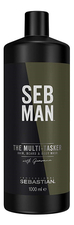 Sebastian Шампунь для ухода за волосами, бородой и телом Seb Man The Multi-Tasker Hair, Beard & Body Wash
