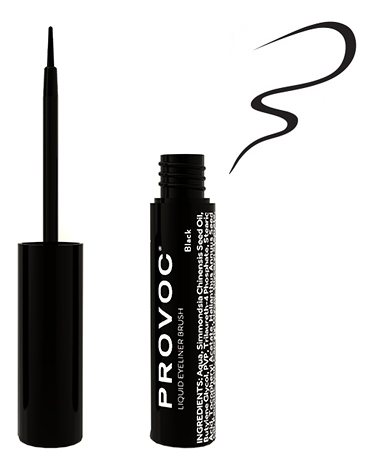 Ультратонкая жидкая подводка для глаз Liquid Eyeliner Brush 3,6мл: Black