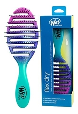 Wet Brush Щетка для быстрой сушки волос Flex Dry Teal Ombre (мягкая ручка)