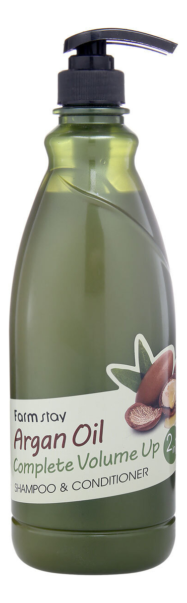 

Шампунь-кондиционер для волос Argan Oil Complete Volume Up Shampoo & Conditioner 530мл: Шампунь-кондиционер 530мл, Шампунь-кондиционер для волос с aргановым маслом Argan Oil Complete Volume Up Shampoo & Conditioner