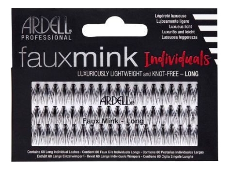 Накладные пучковые ресницы Faux Mink Individuals Short Black: Пучки длинные