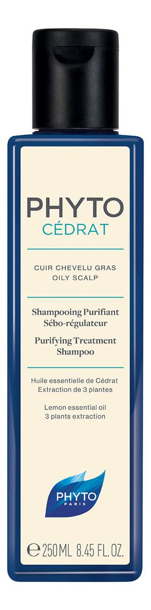Очищающий шампунь для волос себорегулирующий Phytocedrat Shampooing Purifiant Sebo-Regulateur 250мл
