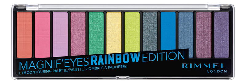 

Палетка теней Magnif'Eyes Edition 14г: 011 Rainbow, Палетка теней Magnif'Eyes Edition 14г