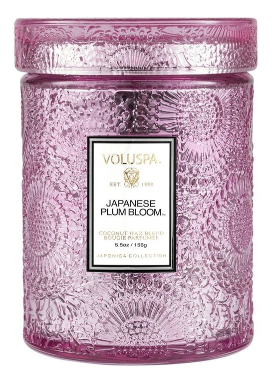 

Ароматическая свеча Japanese Plum Bloom (японская слива): свеча в маленьком стеклянном подсвечнике 156г, Ароматическая свеча Japanese Plum Bloom (японская слива)