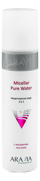 Мицеллярная вода с экстрактом готу кола 3 в 1 Micellar Pure Water 250мл