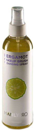 Купить Экспресс-очиститель для кистей с маслом бергамота Bergamot Makeup Brush Cleansing Spray: Спрей 150мл, Manly PRO