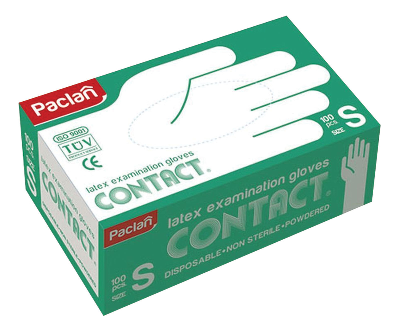 

Paclan Латексные перчатки Contact 50 пар: Размер S, Paclan Латексные перчатки Contact 50 пар