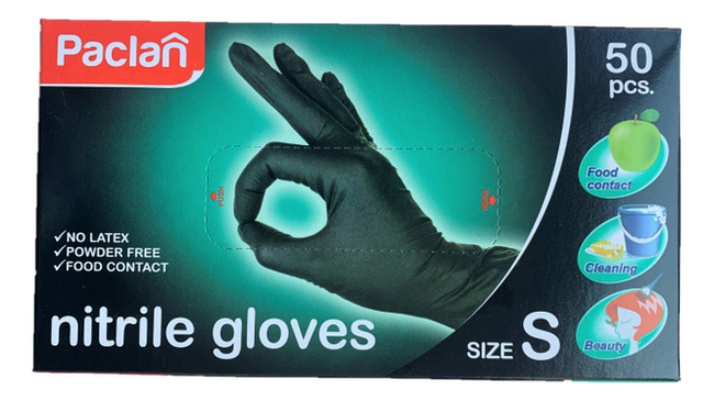 

Paclan Нитриловые перчатки Nitrile Gloves 50шт: Размер S, Paclan Нитриловые перчатки Nitrile Gloves 50шт