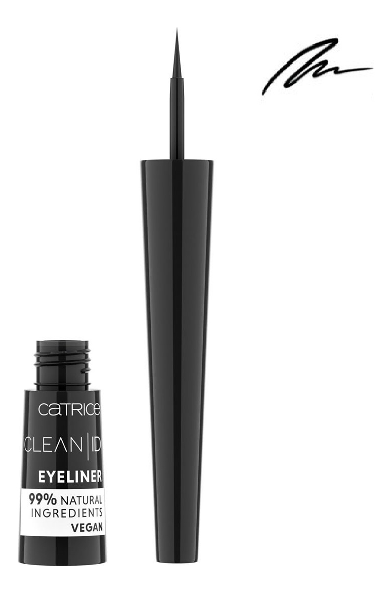 Купить Подводка для глаз Clean ID Eyeliner 2, 5мл: 010 Truly Black, Catrice Cosmetics