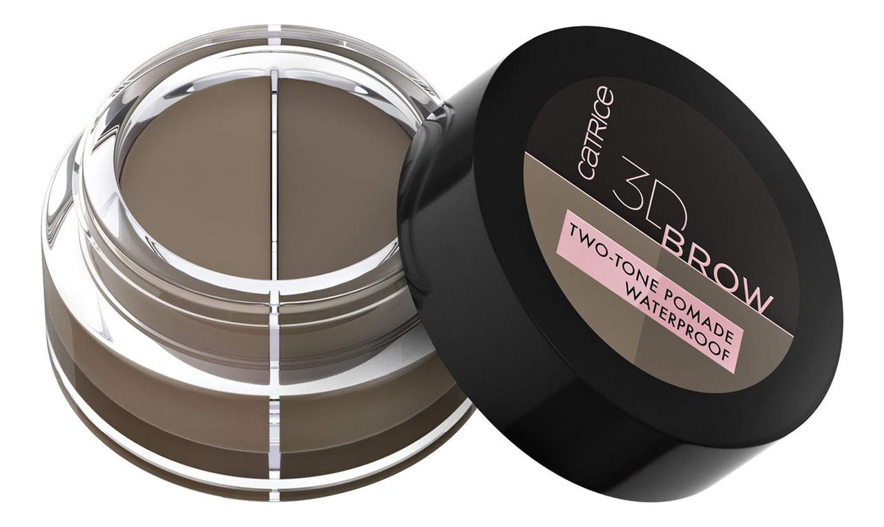 

Помада для бровей 3D Brow Two-Tone Pomade Waterproof 5г: 010 Light To Medium, Помада для бровей 3D Brow Two-Tone Pomade Waterproof 5г