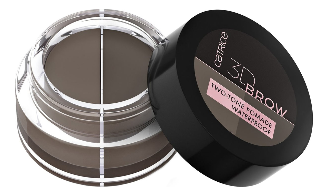 Помада для бровей 3D Brow Two-Tone Pomade Waterproof 5г: 020 Medium To Dark