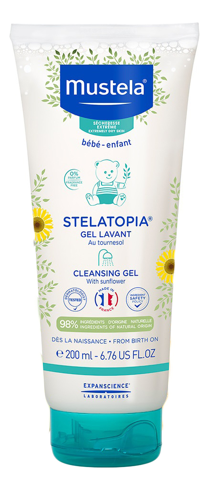 

Очищающий гель для купания Stelatopia Gel Lavant 200мл