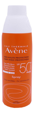 Солнцезащитный спрей для чувствительной кожи Peaux Sensibles Moderate Protection Spray SPF50 200мл