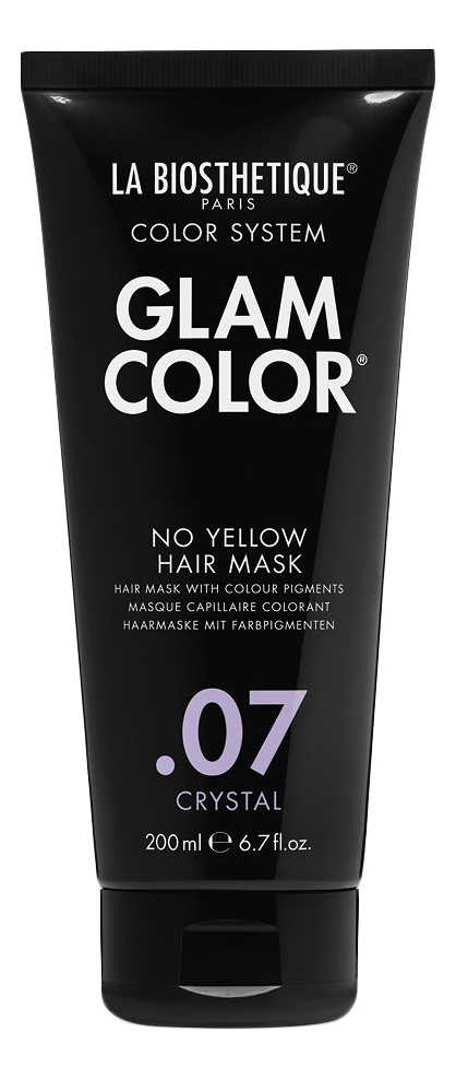 Тонирующая маска для волос Glam Color No Yellow Hair Mask .07 Crystal 200мл: Маска 200мл