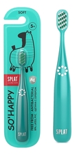 SPLAT Инновационная антибактериальная зубная щетка с ионами серебра Junior So'Happy (в ассортименте)