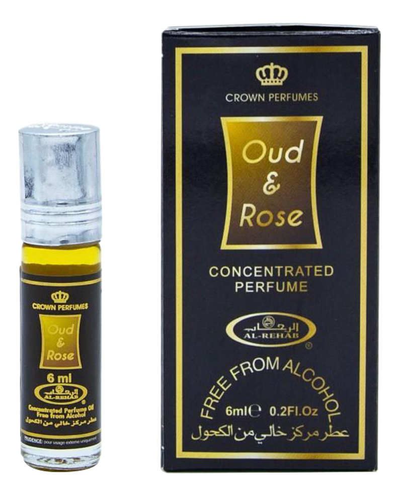 

Al-Rehab Oud & Rose: масляные духи 6мл, Al-Rehab Oud & Rose