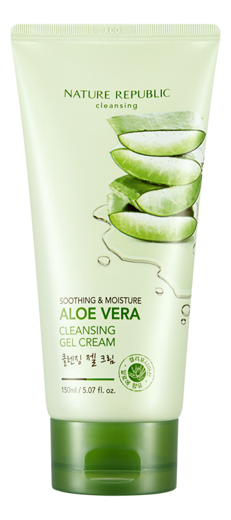 

Гель-крем для умывания с экстрактом алоэ вера Soothing & Moisture Aloe Vera Cleansing Gel Cream 150мл