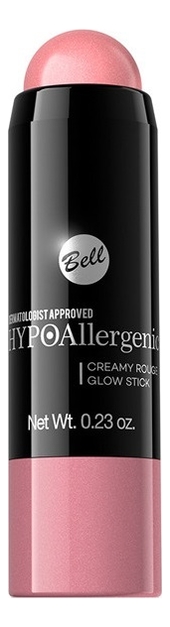 

Румяна-карандаш Hypoallergenic Creamy Rouge Glow Stick 6,5г: No 1, Румяна-карандаш Hypoallergenic Creamy Rouge Glow Stick 6,5г
