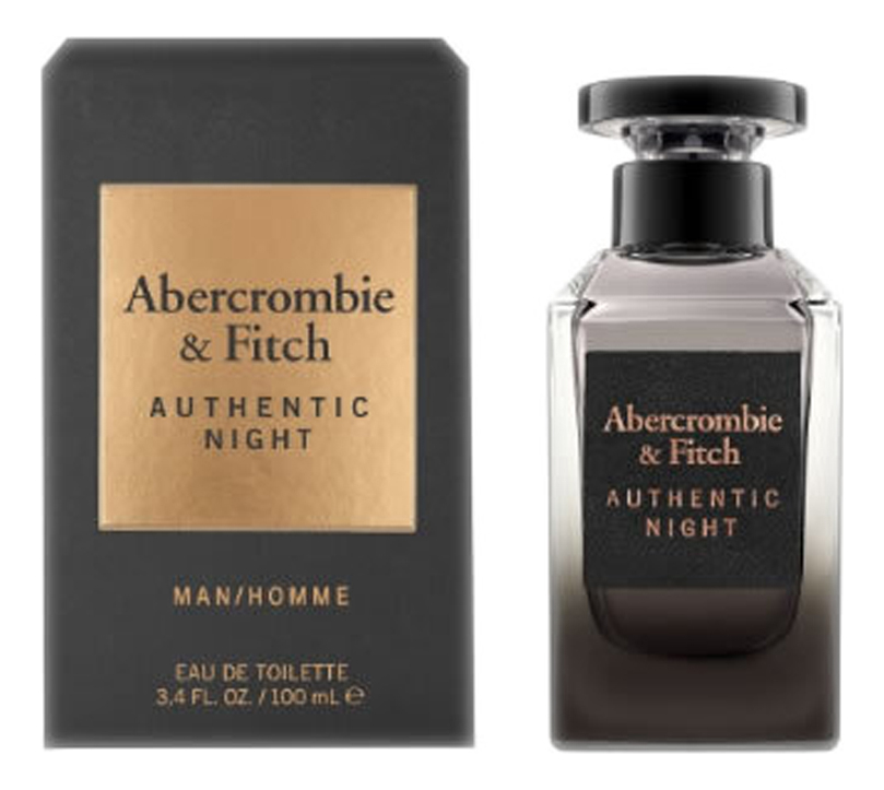 Authentic Night Man: туалетная вода 100мл abercrombie