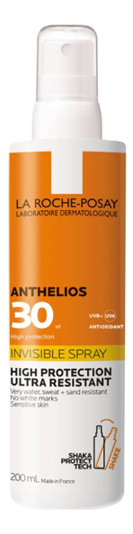 Невидимый спрей для лица и тела Anthelios Invisible Spray SPF30 200мл