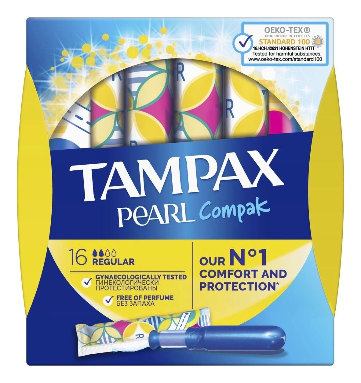 

Тампоны гигиенические с аппликатором Compak Pearl Regular: Тампоны 16шт, Тампоны гигиенические с аппликатором Compak Pearl Regular