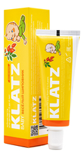 Klatz Детская зубная паста без фтора Веселый шиповник Baby 48мл