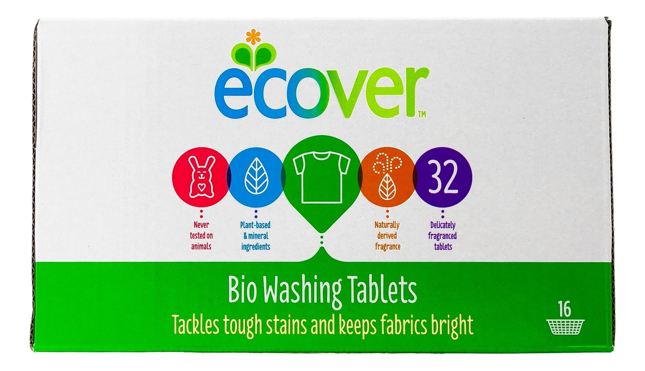 

Экологические таблетки для стирки Bio Washing Tablets 32шт