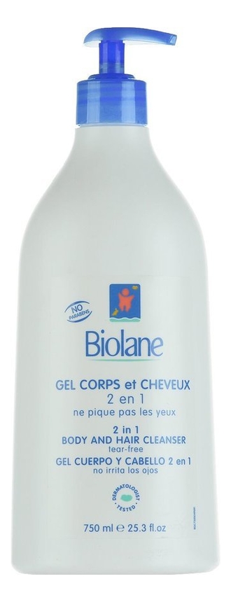

Гель для купания и шампунь Gel Corps Et Cheveux 2 En 1: Гель 750мл, Гель для купания и шампунь Gel Corps Et Cheveux 2 En 1