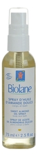 Biolane Миндальное масло-спрей для детей с первых дней жизни с витамином Е Spray D'Huile D'Amande Douce 75мл