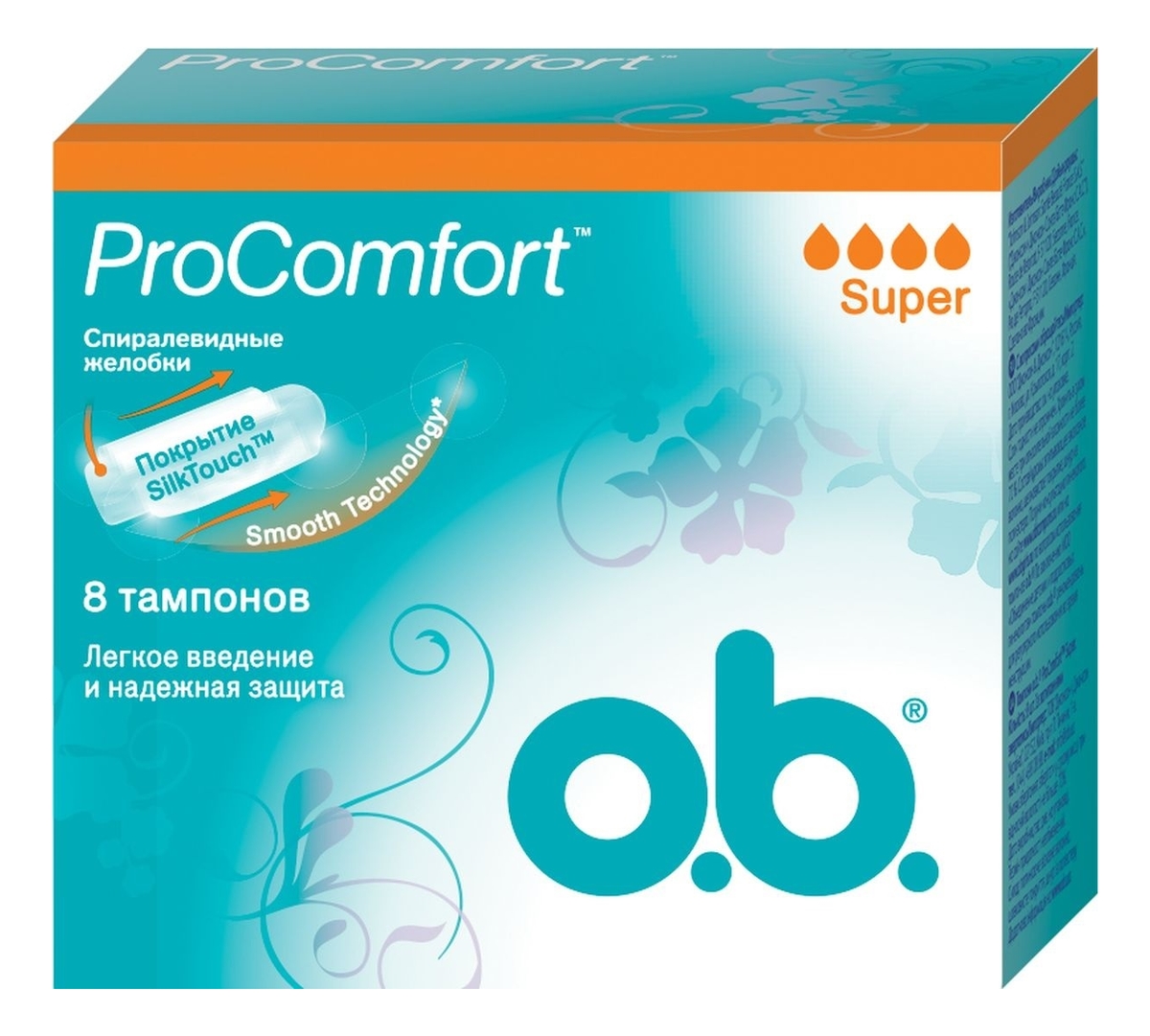 

Тампоны гигиенические ProComfort Super: Тампоны 8шт, Тампоны гигиенические ProComfort Super