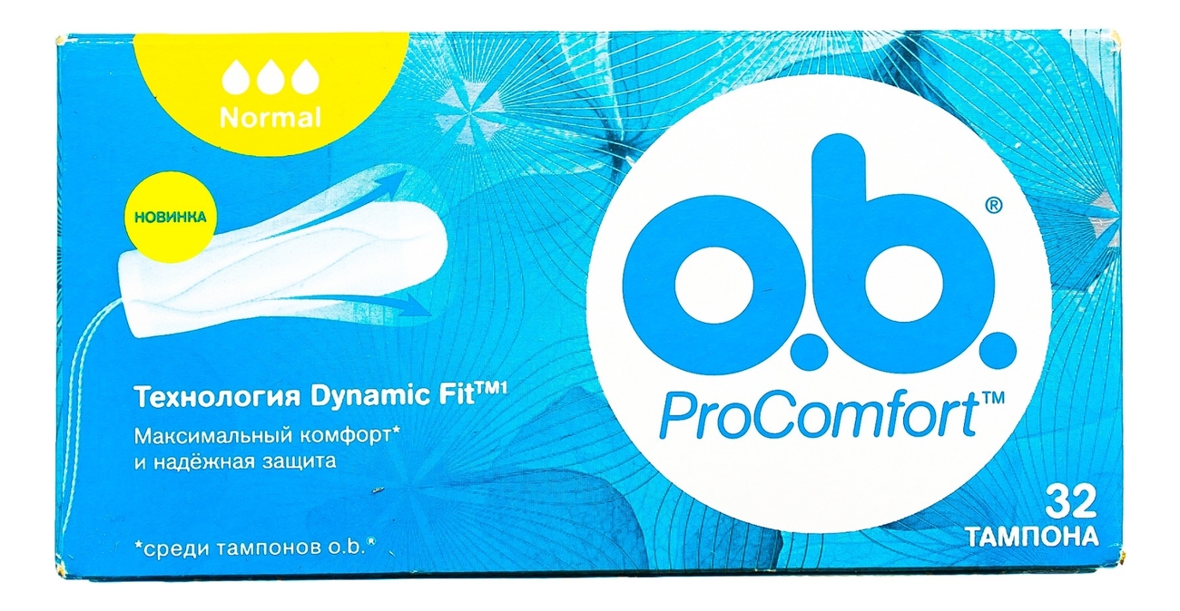 

Тампоны гигиенические ProComfort Normal: Тампоны 32шт, Тампоны гигиенические ProComfort Normal