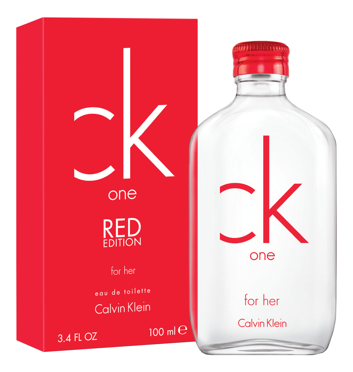 CK One Red Edition for her: туалетная вода 100мл