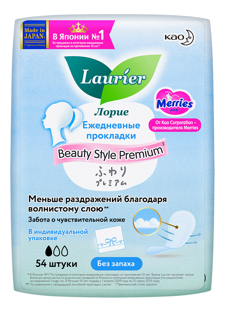 

Гигиенические прокладки на каждый день без запаха Beauty Style Premium 54шт