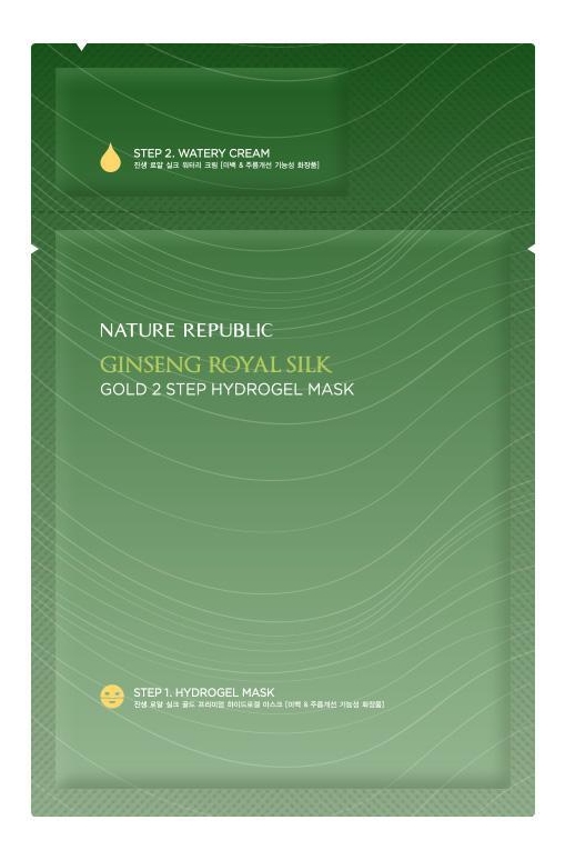 

Маска для лица с экстрактом красного женьшеня Ginseng Royal Silk Gold Hydrogel Mask