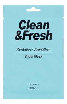 Тканевая маска для возрождения и восстановления здоровья кожи лица Clean & Fresh Revitalize Strengthen Sheet Mask 22мл