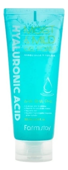 Гель для умывания Hyaluronic Acid Moist & Mild Gel Foam 200мл