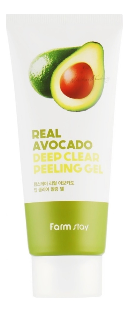 отшелушивающий гель для лица с экстрактом авокадо avocado peeling gel 100мл Мягкий отшелушивающий гель для лица с экстрактом авокадо Real Avocado Deep Clear Peeling Gel 100мл
