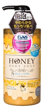 Увлажняющий гель для душа с экстрактом меда и молока Honey Milk