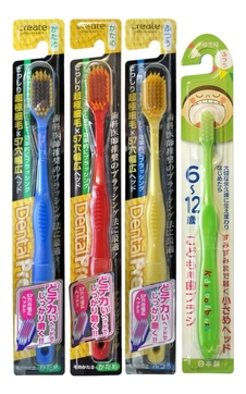 Набор зубных щеток Семейный (для детей 6-12 лет 1шт + для взрослых 3шт)