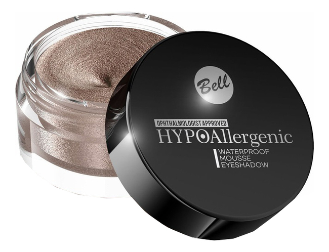 

Водостойкие кремовые тени для век Hypoallergenic Waterproof Mousse Eyeshadow 23г: No 01, Водостойкие кремовые тени для век Hypoallergenic Waterproof Mousse Eyeshadow 23г