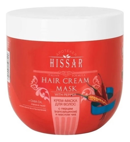 

Крем-маска для волос с перцем и маслом чиа Apoteker Hissar Hair Cream Mask: Крем-маска 1000мл, Крем-маска для волос с перцем и маслом чиа Apoteker Hissar Hair Cream Mask