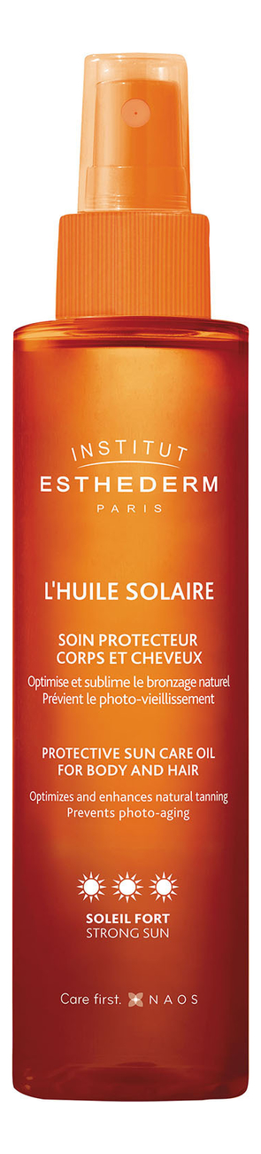 Солнцезащитное масло для тела и волос L'Huile Solaire Strong Sun 150мл фото