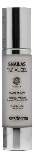 

Обновляющий гель для лица на основе секрета улитки Snailas Facial Gel 50мл