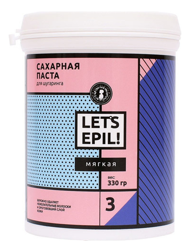 

Сахарная паста для шугаринга Let's Epil (мягкая): Паста 330г, Сахарная паста для шугаринга Let's Epil (мягкая)