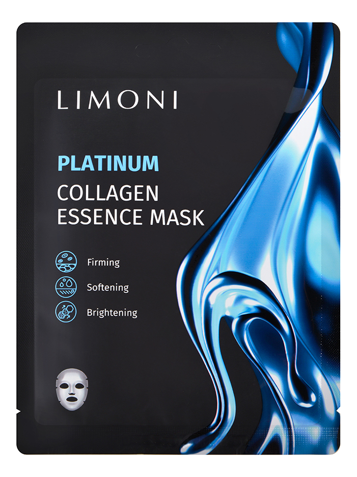 Восстанавливающая маска для лица с коллоидной платиной и коллаген Platinum Collagen Essence Mask: Маска 1шт от Randewoo