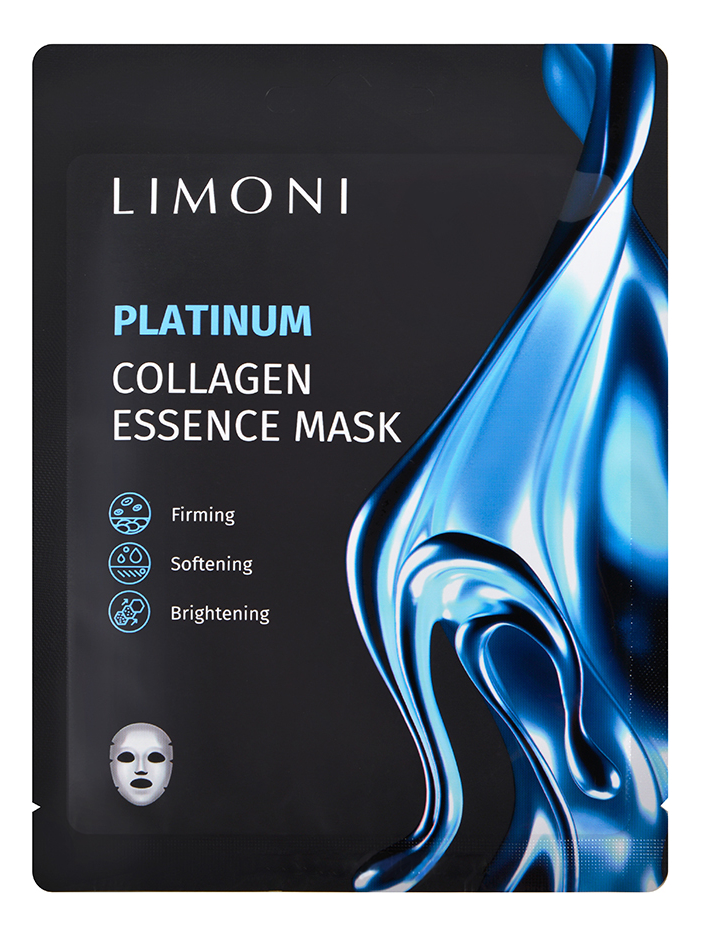 

Восстанавливающая маска для лица с коллоидной платиной и коллаген Platinum Collagen Essence Mask: Маска 6шт, Восстанавливающая маска для лица с коллоидной платиной и коллаген Platinum Collagen Essence Mask